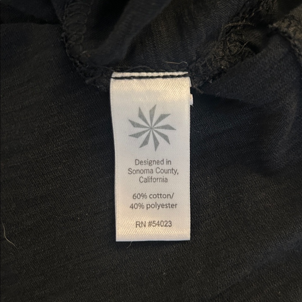 Athleta Black Cotton Blend Yoga Running Pilates Gym Workout Athletic Tank Top M - Picture 6 of 6